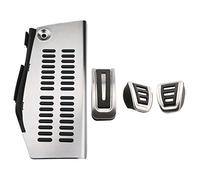Clynex Car Pedals, for POLO, for Golf 4, for Bora, for Beetle, RSi GTI R32, for A3, for Seat, Leon 1M Toledo 1L LHD AT MT Pedal Cover Car Foot Pedal Replacement(MT With Rest D Style)