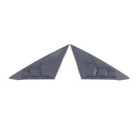 Clynex Car Rear Window Shutter Triangle Panel Decor Cover Trim, for Civic, 11th 2022 Plastic Carbon Fiber Black Exterior Accessrories Car Rear Window Louver(Carbon Fiber Look)