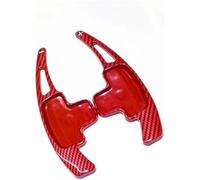 Clynex car Shift Paddle Trim for Mercedes-Benz for SLK 2011 2012 2013 2014 2015 1 Pair Steering Wheel Shift Paddle Extension Sticker Car Accessories(Red Carbon Pattern)