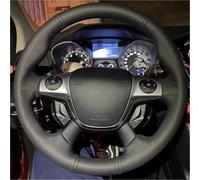 Clynex Car Steering Wheel Cover Cove, for Focus 3 2012-2014 C, for Max 2011-2014 Protective Auto Accessories car steering wheel cover(Beige Thread)