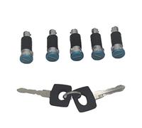 Clynex DOOR LOCK BARRELS With 2 KEYS, for, for, VITO W638 Ignition Switch Lock(BLACK 5pcs Barrel)