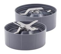 Clynex Extractor Blade and Flat Milling Replacement Parts Compatible with, for NutriBullet, 600W 900W Blenders NB-101B NB-101S NB-201 Blender Replacement Blade Assembly