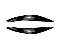 Clynex Eyelids Front Headlight Eyebrows Trim Cover Moulding Sticker, for BMW 5 Series F10 F11 2011 2012 2013 Pre-LCi Headlight Tint Film(Glossy Black)