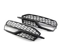 Clynex For, A3 for S3 14-16 Pair Left Right Front Bumper Honeycomb Mesh Fog Light Grille Grills Cover Black 8V3807681 8V3807682 Car Front Fog Light Grille Cover