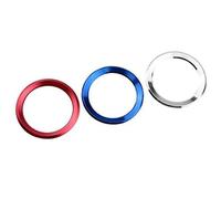 Clynex, for BMW, E39 E36 E60 E90 E34 E46, Auto 3D Stainless Steel Car Steering Wheel Circle Trim Sticker Case Car Accessories Steering Wheel Sticker