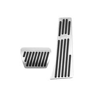 Clynex For BMW, X3 G01 X4 G02 IX3 G08 2018 2019 2020 2021 2022 Car Accelerator Brake Foot Rest Pedals Cover Non-slip Pad Accessories Car Foot Pedal Replacement(2021-2022 Silver 2pc)