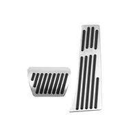 Clynex For BMW, X3 G01 X4 G02 IX3 G08 2018 2019 2020 2021 2022 Car Accelerator Brake Foot Rest Pedals Cover Non-slip Pad Accessories Car Foot Pedal Replacement(2018-2020 Silver 2pc)