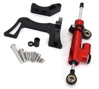 Clynex For Dualtron, for Thunder, 2 ll Electric Scooter Stabilizer Damper Kit Accessories Anti-Vibration Anti-Jitter Steering Scooter Steering Shock(BLACK Red Set)