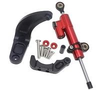 Clynex For Dualtron, for Thunder, 3 DT3 Electric scooter Adjustable Steering Stabilize Damper Bracket Mount Support Kit Accessories Scooter Steering Shock(BLACK 1)