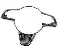 Clynex For Jimny 2019+, Interior Mouldings Car Steering Wheel Decoration Cover Stickers Accessories Steering Wheel Sticker(Carbon fbier black)