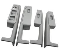 Clynex For Skoda, for Superb 2008 2009 2010-2013 3TD867158A Car Front Rear Interior Door Handle Armrest Frame Switch Control Panel Trim Car Interior Door Handle(BLACK 4pcs-grey)
