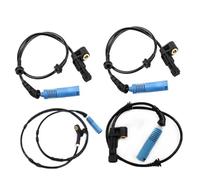 Clynex Front+Rear Car ABS Wheel Speed Sensor, for, E46 316 318 320 330 Z4 E85 E86 34526752681 34526752682 34526752683 Engine Rpm Speed Sensor(BLACK 4PCS)