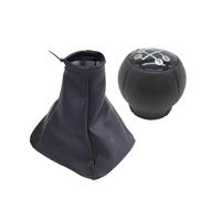 Clynex Gear Shift Knob Shifter Gaiter Boot Cover, for Opel, Astra F 1991-1998 Car Styling Handbrake Gear Shift Knob(Black Gear Shift Gearknob)