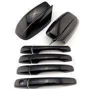 Clynex Glossy Black Chrome ABS Car Door Side Mirror Covers Handle Trim Cover, for Chrysler, 300/300c 2011-2016 Car Mirror Cover(A set black)