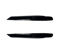 Clynex Headlights Eyebrow Cover Head Lamp Eyelids Stickers Trim Decoration Car Accessories for Touran 2011-2015 Headlight Tint Film(Black)