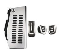Clynex LHD Car Pedals, for POLO, for Golf 4, for Bora, for Beetle, RSi GTI R32, for A3, for Seat, Leon 1M Toledo 1L Pad Foot Rest Pedal ES Car Foot Pedal Replacement(MT With Rest Style D)
