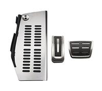 Clynex LHD Car Pedals, for POLO, for Golf 4, for Bora, for Beetle, RSi GTI R32, for A3, for Seat, Leon 1M Toledo 1L Pad Foot Rest Pedal ES Car Foot Pedal Replacement(AT With Rest Style C)