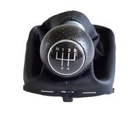 Clynex Manual 5 6 Speed Gear Shift Shifter Cover, for, A3 S3 2001 2002 2003 Lever Knob Gaiter Boot Case Collar Car Styling Gear Shift Knob(Black 5 Speed-Silver)