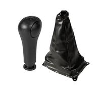 Clynex Manual Gear Shift Knob Lever Shifter Cover, for Chery, QQ Hand Speed Pen Gaiter Boot Case Car Interior Accessories Replacement Gear Shift Knob(Black 2PCS)
