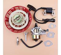 Clynex Recoil Starter Ignition Coil Carburetor Gasket Kit Gasoline Generator Engine Motor For GX120 GX160 GX200 168F 5.5HP 6.5HP 28400-ZH8-013YA Recoil Pull Starter