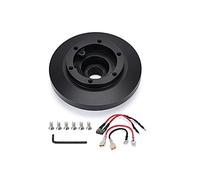 Clynex Short Boss Hub Adapter Kit Black Aluminum Quick Release Steering Wheel Adaptor, for BMW, E36 318 325 328 840 850 E39 M3 Z3 Steering Wheel Hub Adapter Kit