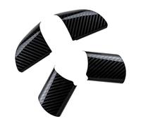 Clynex Stainless Steel Car Steering Wheel Decoration Cover Trim Sticker, for Ford, For Focus 2 MK2 2005-2011, Accessories 4Pcs Steering Wheel Decal For Mk2(Carbon fiber)