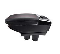 Clynex Storage Box Armrest Center Centre Console Arm Rest Rotatable, for Peugeot, 301 C-Elysee 2012-2017 Car Armrest(Red thread)