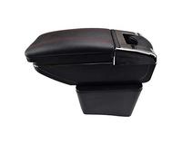 Clynex Storage Box Armrest, for VW, for POLO, for vento, 2010-2017 Rotatable Center Centre Console Arm Rest 2011 2012 2013 2014 2015 2016 Car Armrest(Red thread)