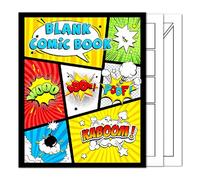 Clyrax Create Your Own Comic Book, Blank Anime Drawing Book with Divided Layout, Make Your own Cartoon Stories, Comic Book Drawing Kit, Anime Drawing Gifts for Kids, Teens