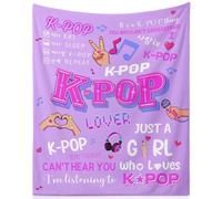 Clyrax Kpop Blankets Gifts for Girls, Kpop Merch & K Pop Gifts for Fans, Kpop Bedding Throw Blanket, Korean Fantasy Anime Blanket, Cozy Blankets for Bed Sofa, Kpop Party Decorations, 50"×60"