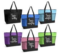 Clysee 6 Pcs Employee Appreciation Gifts Bulk Thank You Tote Bags for Women Vet Tech Week Medical Assistant Gifts Boss, Mixed Color, approx. 17.7 x 12.6 x 4.3 inches/ 45 x 32 x 11 cm