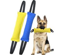 Clysoru Dog Tug Toy Dog,Double Pack Tough Jute Bite Pillow Training Equipment - Puppy to Large Dogs Interactive Toy.