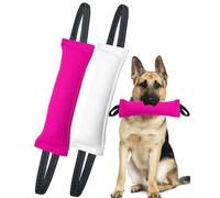 Clysoru Dog Tug Toy Dog,Double Pack Tough Jute Bite Pillow Training Equipment - Puppy to Large Dogs Interactive Toy.