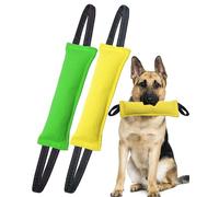 Clysoru Dog Tug Toy Dog,Double Pack Tough Jute Bite Pillow Training Equipment - Puppy to Large Dogs Interactive Toy.