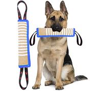 Clysoru Dog Tug Toy Dog Tough Jute Bite Pillow Lasting Training Equipment Puppy to Large Dogs Interactive Toy for Large Dogs and Small Dogs