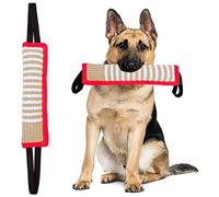 Clysoru Tug Toy for Dogs Jute Bite Resistant Pillow - Lasting Training Equipment Puppy to Large Dogs Interactive Toy with 2 Strong Handles