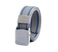 CLywdp 3.8cm Woven Men's Belt, Smooth Buckle Design, Wear-resistant Canvas Waistband,105