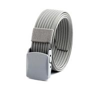 CLywdp 3.8cm Woven Men's Belt, Smooth Buckle Design, Wear-resistant Canvas Waistband,105