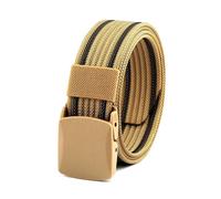 CLywdp 3.8cm Woven Men's Belt, Smooth Buckle Design, Wear-resistant Canvas Waistband,105