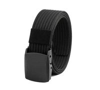 CLywdp 3.8cm Woven Men's Belt, Smooth Buckle Design, Wear-resistant Canvas Waistband,105