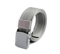 CLywdp 3.8cm Woven Men's Belt, Smooth Buckle Design, Wear-resistant Canvas Waistband,105
