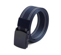 CLywdp 3.8cm Woven Men's Belt, Smooth Buckle Design, Wear-resistant Canvas Waistband,105