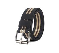 CLywdp Canvas Belt, Braided Nylon Design, Casual Waistband for Youth,Black,120