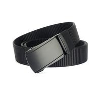 CLywdp Men's Outdoor Belt, Automatic Metal Buckle, Quick Release Training Waistband,Black,120