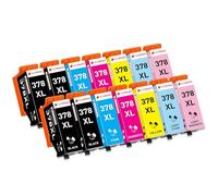 Clywenss 14-Pack Compatible 378 XL Ink Cartridges Multipack for Epson 378XL