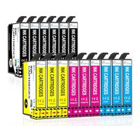 CLYWENSS 15-Pack Compatible 603XL Ink Cartridges Replacement with Epson 603 XL Multipack for Expression Home XP-2100 XP-2105 XP-3100 XP-3105 XP-4100 XP-4105 Workforce WF-2810 WF-2830 2835 2850 Printer