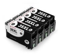 CLYWENSS 35 XL Black Ink Cartridges Compatible with Epson 35XL 35 XL for WorkForce Pro WF-4720 WF-4725 WF-4730 WF-4740 WF4720 WF4725 WF4730 WF4740 WF-4720DWF WF-4725DWF WF-4730DTWF WF-4740DTWF, 4-Pack