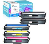 Clywenss 5-Pack Compatible TN247 Toner Cartridges for Brother TN-247 TN-243 | Compatible with Brother TN-243CMYK TN243 for HL-L3230CDW L3210CW L3270CDW DCP-L3550CDW L3510CDW MFC-L3750CDW L3770CDW Printer