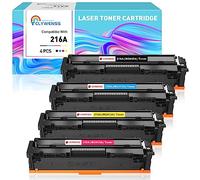 Clywenss Compatible 216A Toner Cartridges with Chip for HP 216 A, 4-Pack