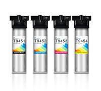 CLYWENSS T9451 T9452 T9453 T9454 Ink Cartridges High Yield Replacement Compatible with Epson WorkForce Pro WF-C5210 WF-C5290 WF-C5710 WF-C5790 WF-C5210DW WF-C5290DW WF-C5710DWF WF-C5790DWF Ink, 4-Pack
